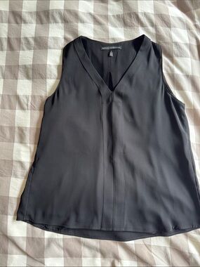 White House Black Market Black V-Neck Sleeveless Camisole